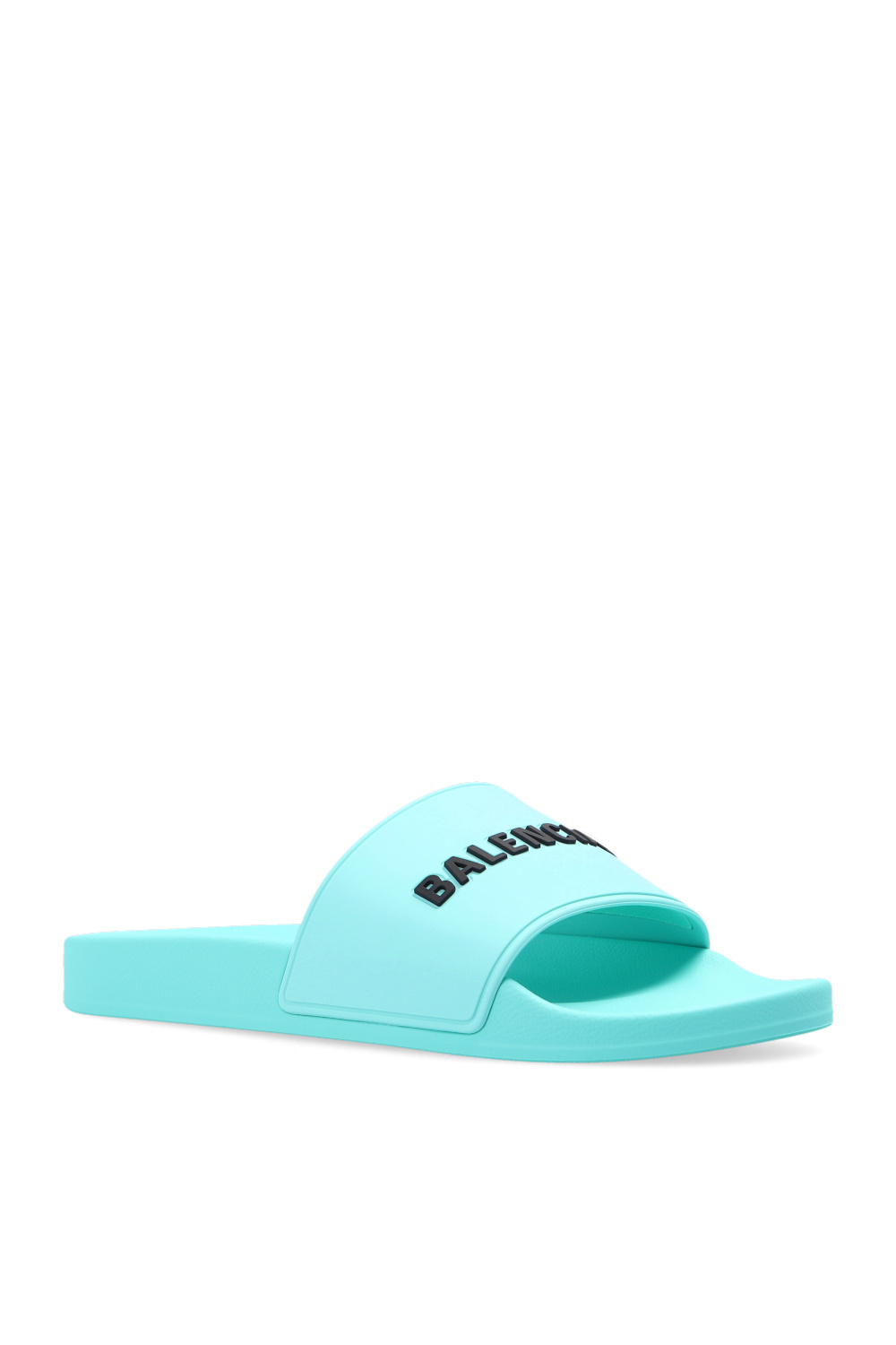 Light blue Pool slides with logo Balenciaga Vitkac France